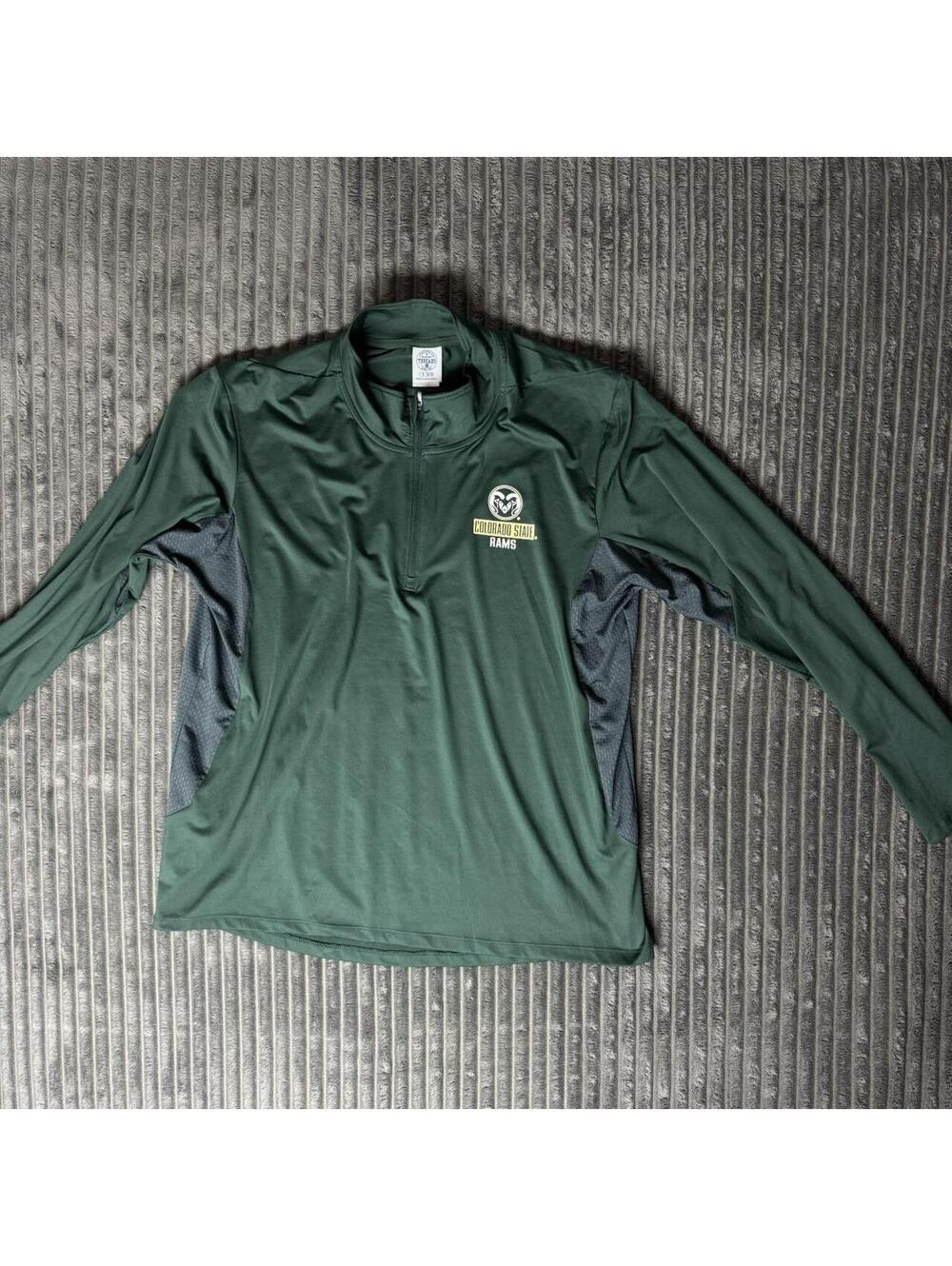 Green Colorado State Rams quarter zip